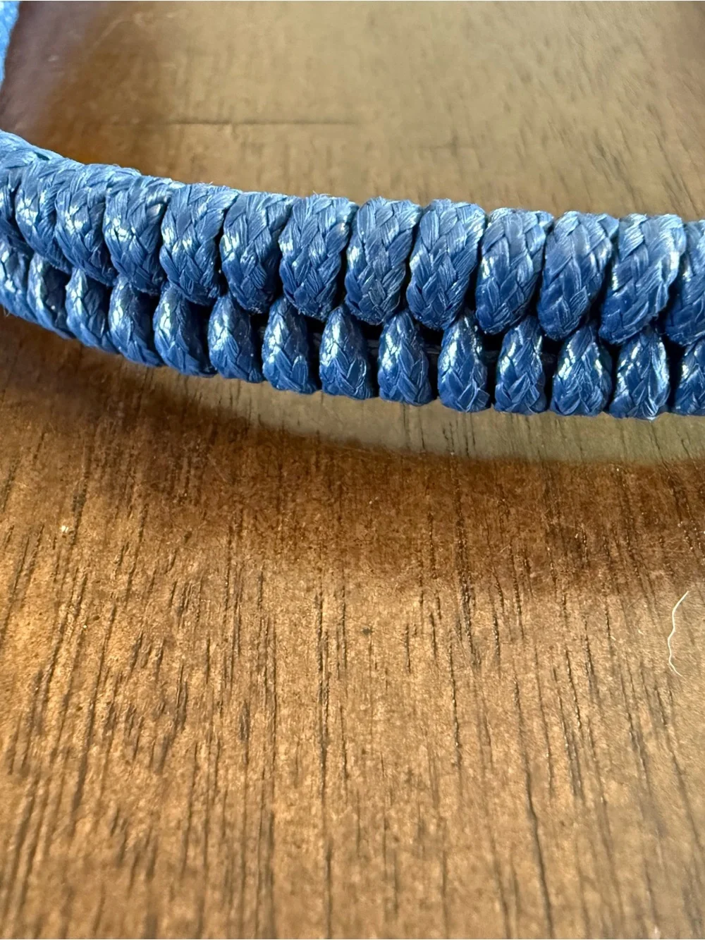 paparazzi Bright Blue Braided Rope Necklace - Picture 2 of 2